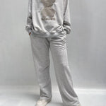 Felpa con orsetto A1287 GRIGIO OFELIA