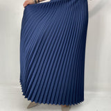 Gonna in raso plissè SK1183 BLU OFELIA