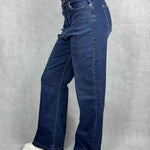 Jeans scuro vita alta gamba dritta 824105JC766 DENIM OFELIA