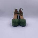 Sandalo con plateau 2195 VERDE OFELIA