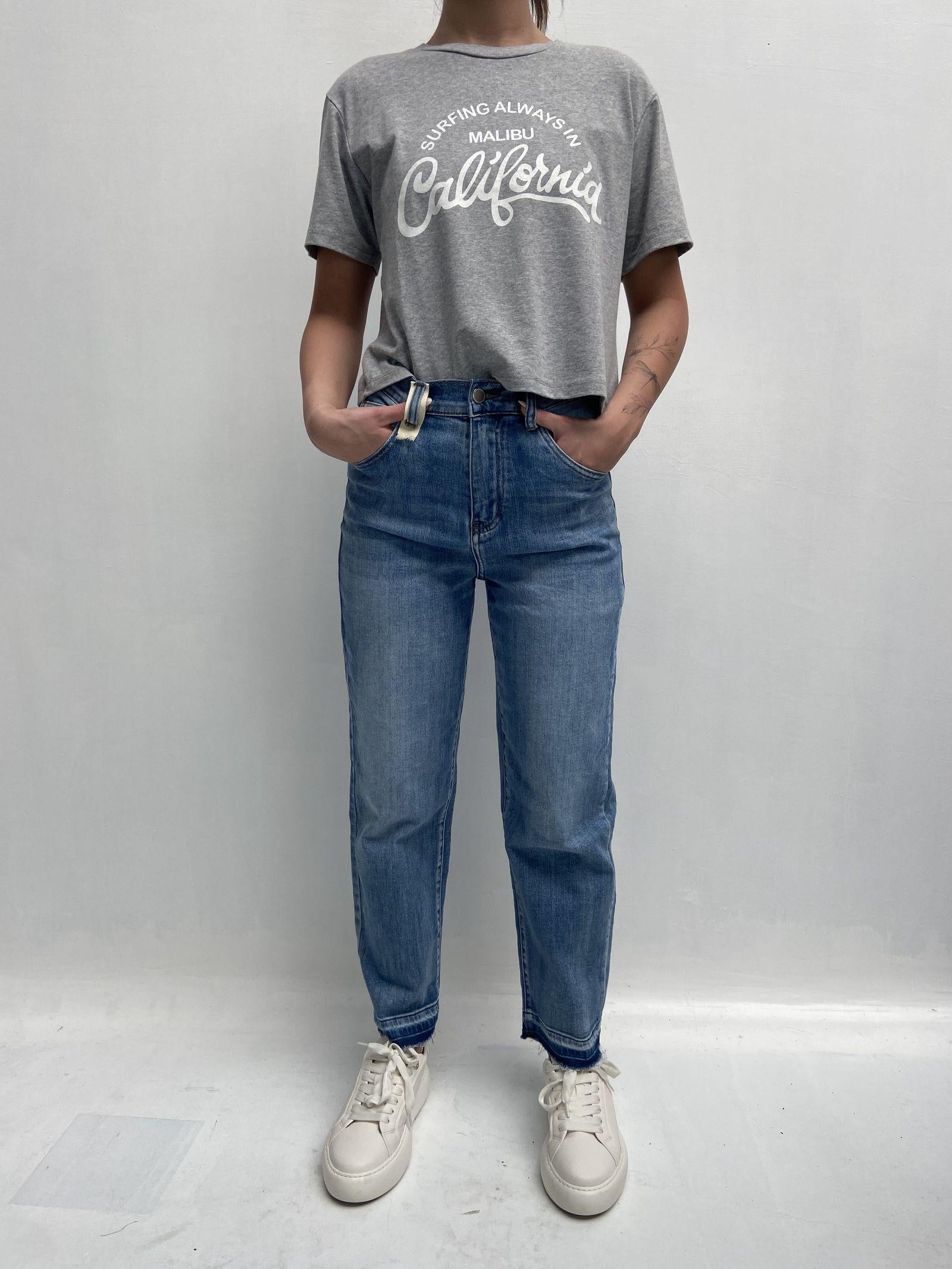 T-shirt con stampa A1252 GRIGIO OFELIA