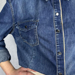 Camicia denim lavaggio scuro 220102JC760 DENIM OFELIA