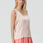 Top senza maniche in viscosa lucida FJ25ST2001W45101 E06 FRACOMINA