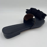 Sandalo ciabatta con fiore 25082016J NERO ANGEL ALARCON