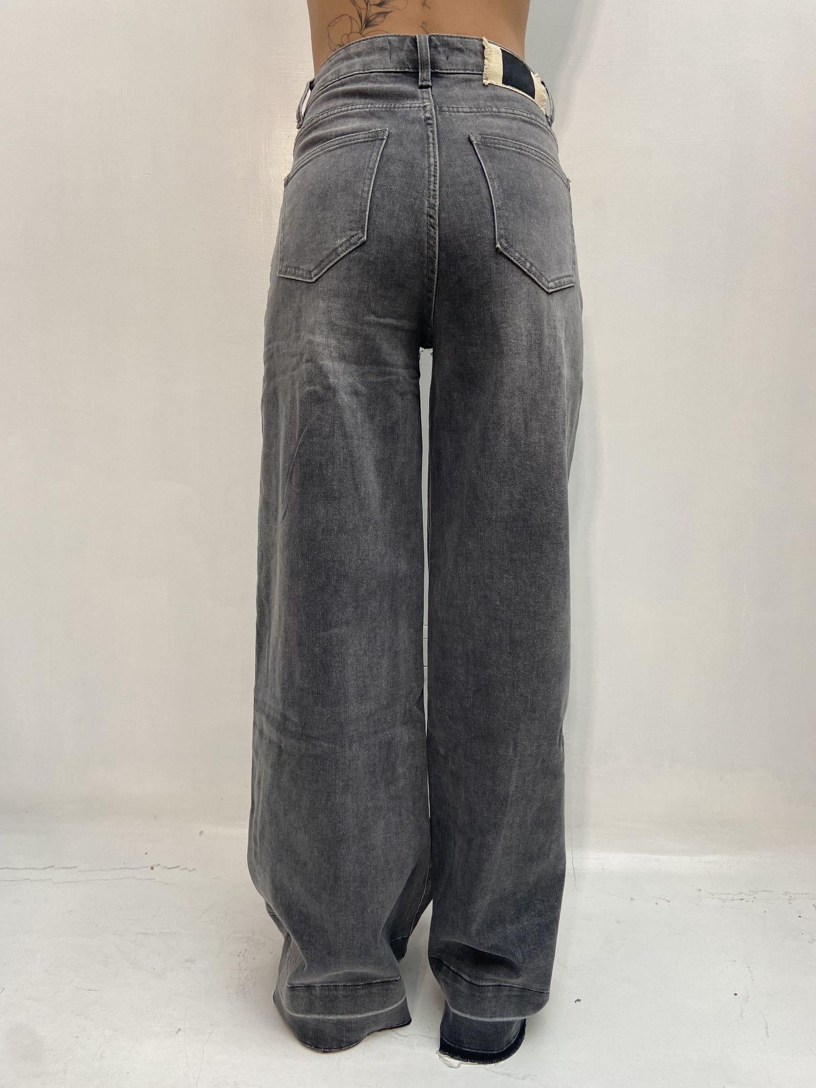 Jeans palazzo LAF270 GRIGIO OFELIA