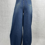 Jeans a palazzo vita alta 824601JC775 DENIM OFELIA