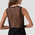 Top con strass FQ25WT1002W424R9 053 FRACOMINA