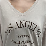 T-shirt stampa Los Angeles 2831LOSANGELES TORTORA OFELIA