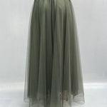 Gonna lunga in tulle MK04.015 VERDE OFELIA