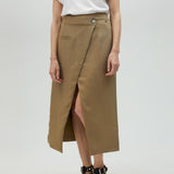 Gonna lunga con spacco centrale MS2508004 052 MAITE