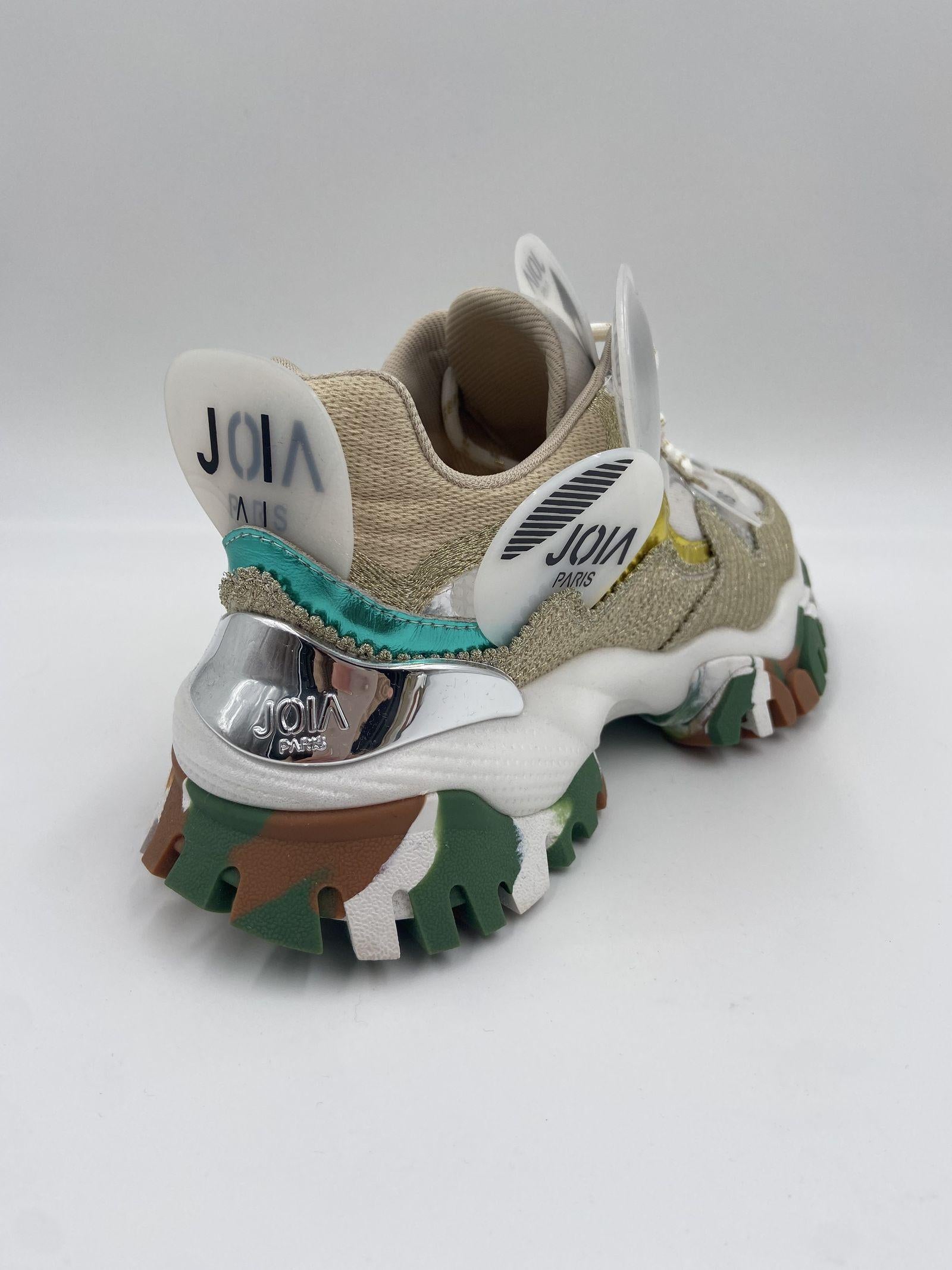 Sneakers bianco e oro F033A0101 01 JOIAPARIS