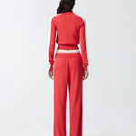 Felpa con zip in tessuto piquet 104738-A2FQ RZ1 PINKO