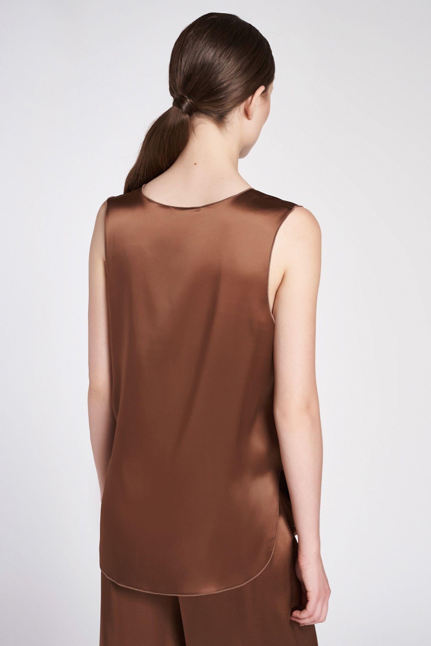 Top in raso MAGA12D3 08 CARLA G.