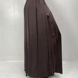 Gonna in raso con pieghe SK1027 MORO OFELIA