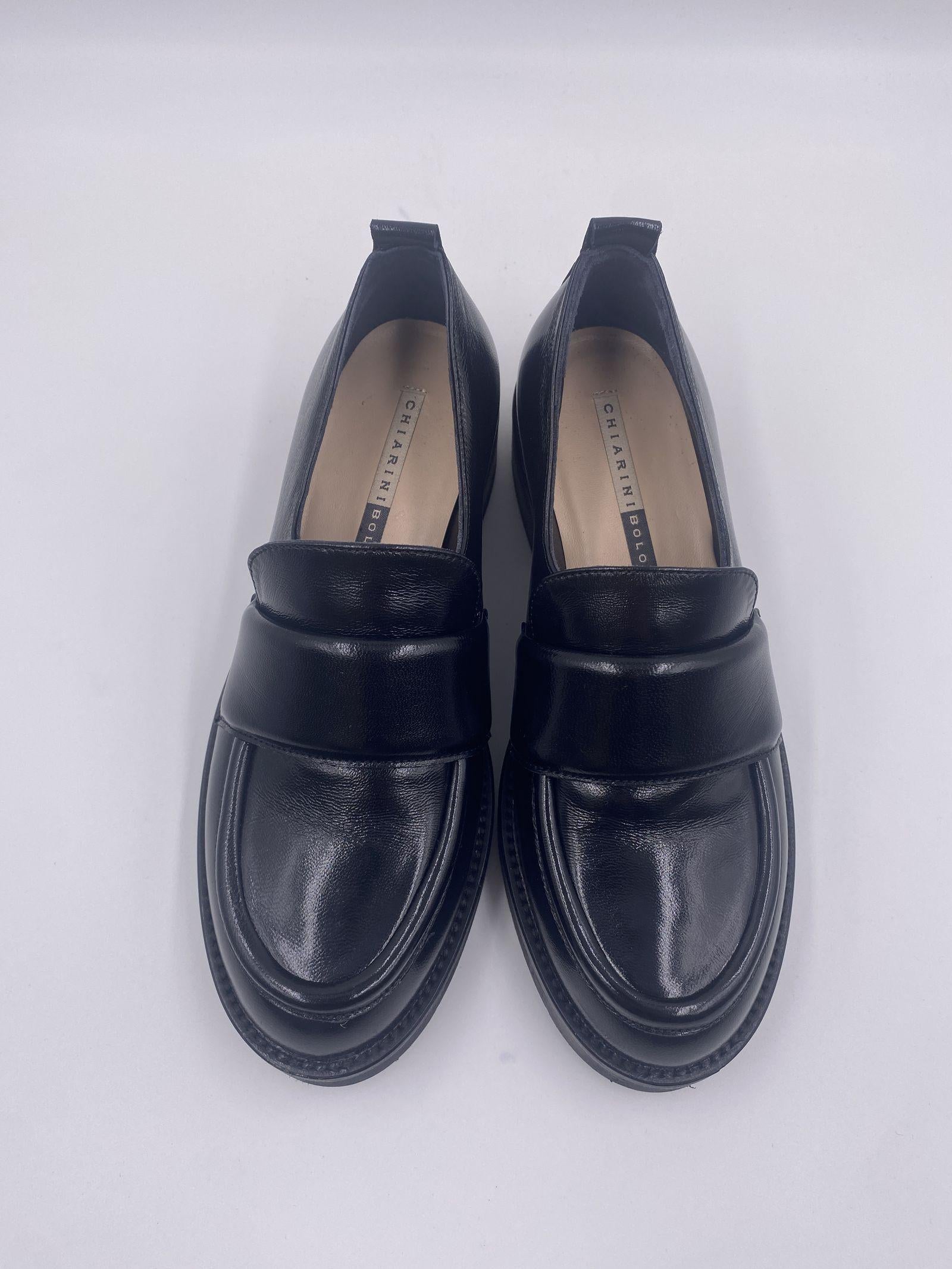 Mocassino pelle nera 216 NERO CHIARINI