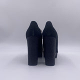 Tronchetto scamosciato con plateau LB645 NERO LELLA BALDI