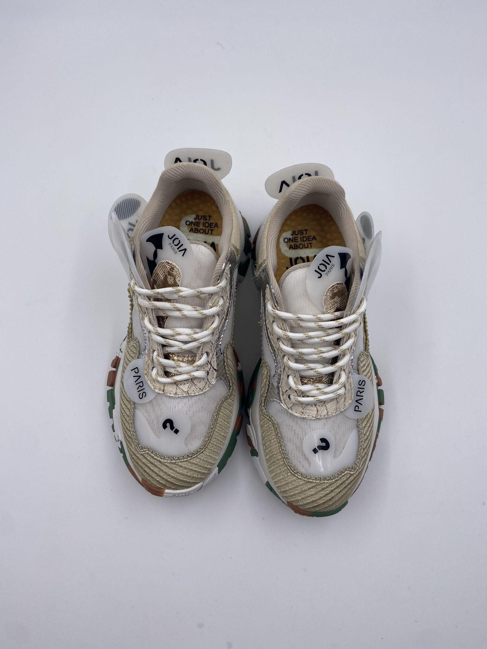 Sneakers bianco e oro F033A0101 01 JOIAPARIS
