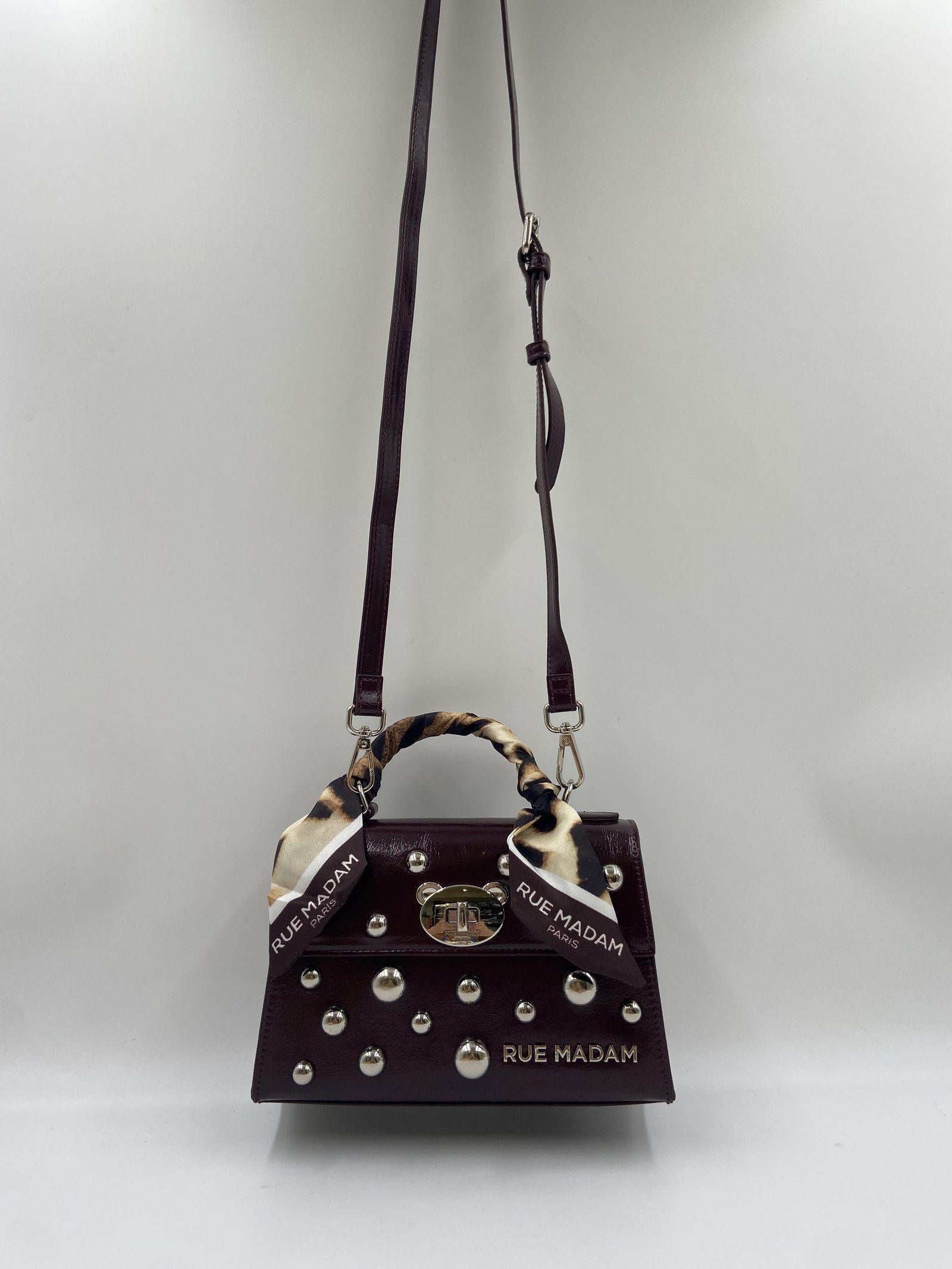 Borsa Teddy mini 1519 PRUGNA RUE MADAM PARIS