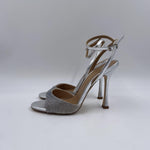 Sandalo aperto con mini strass H2286 ARGENTO OFELIA