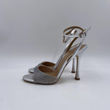 Sandalo aperto con mini strass H2286 ARGENTO OFELIA