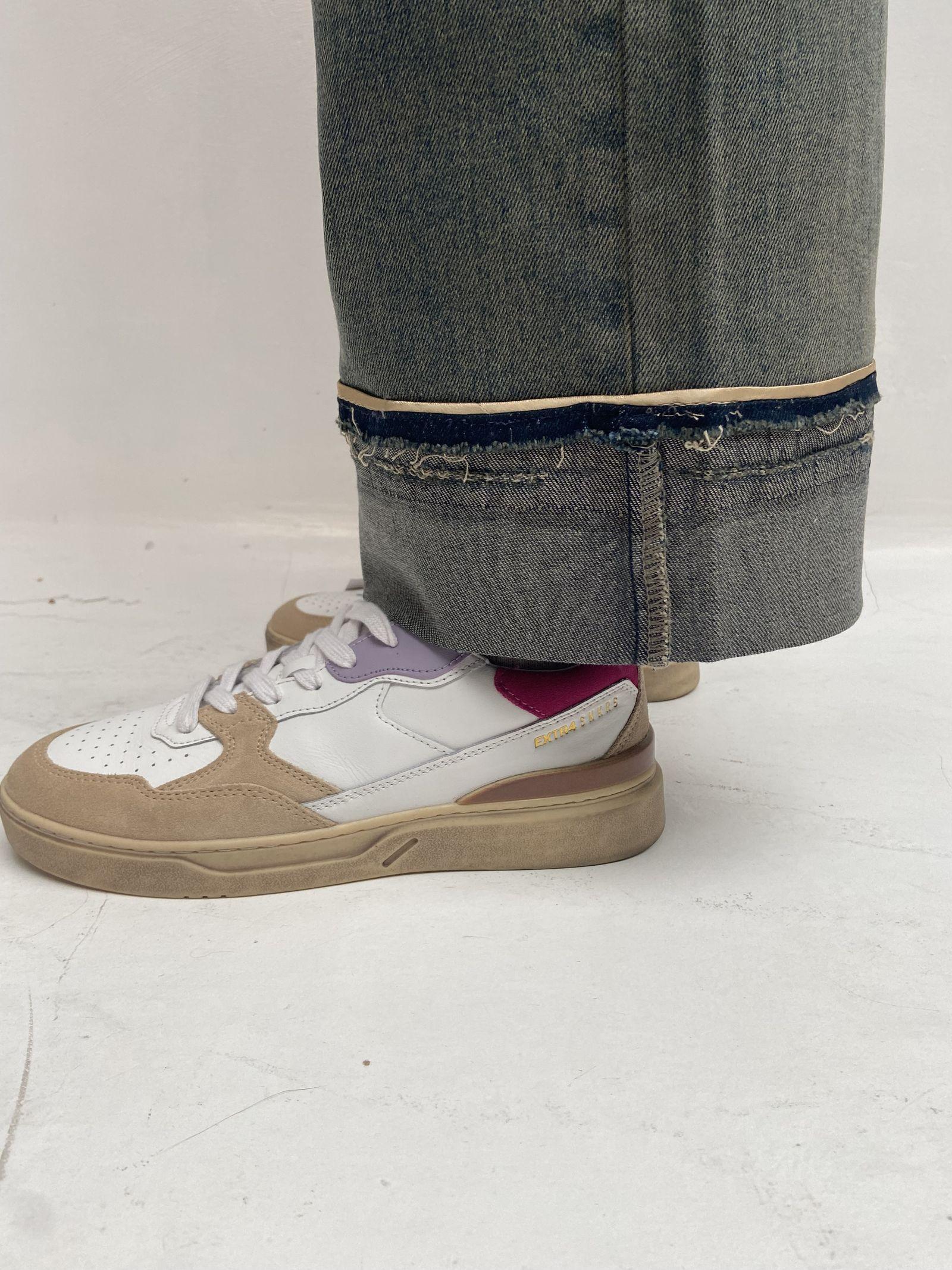 Jeans crop con risvolto LAF235 DENIM OFELIA