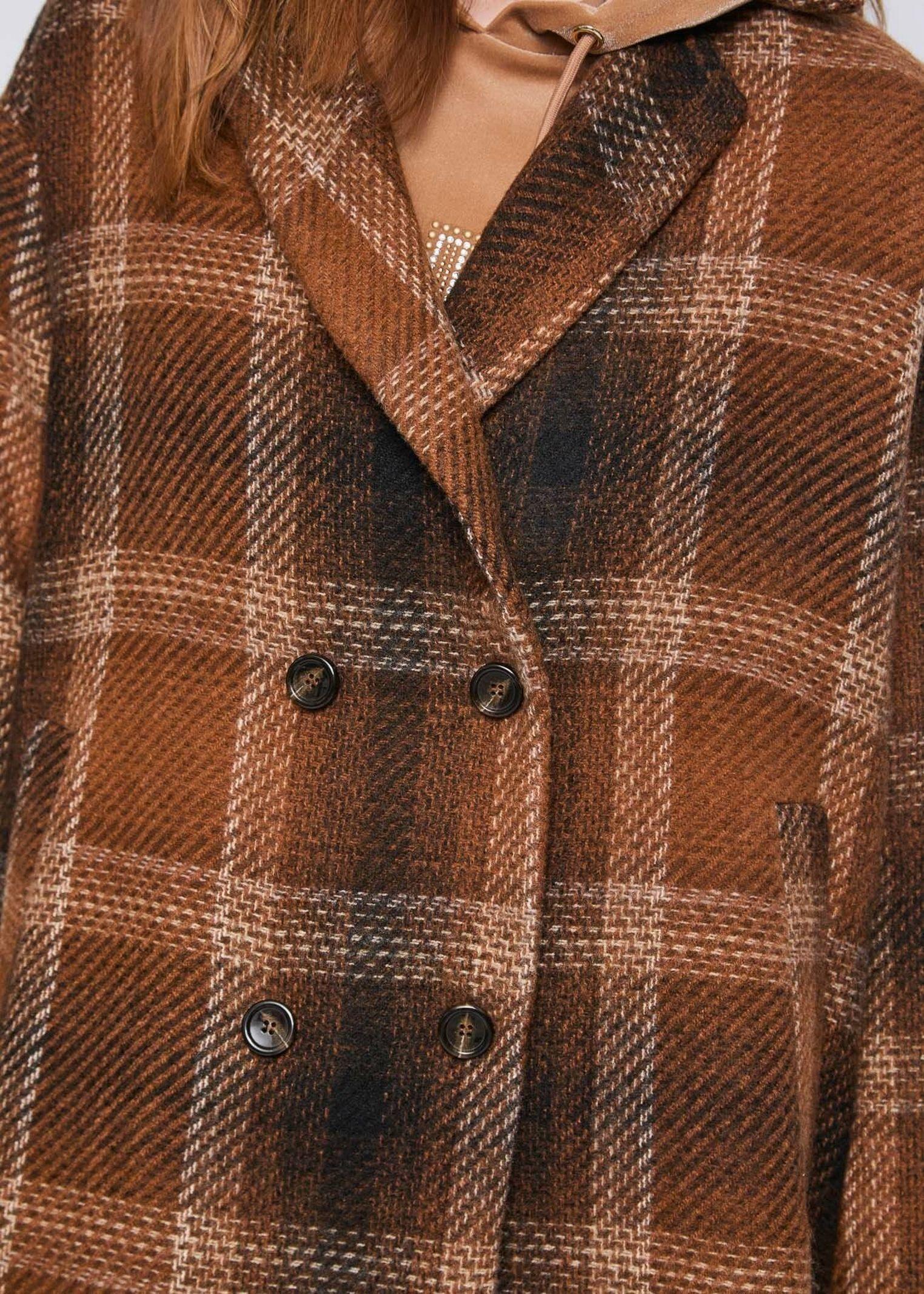 Cappotto motivo check 521BD35025 525011-01 GAUDI'