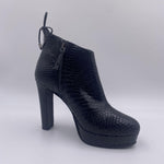 Tronchetto pitonato H1284PITONE NERO OFELIA