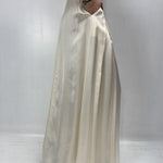 Gonna in raso con pieghe SK1027 PANNA OFELIA