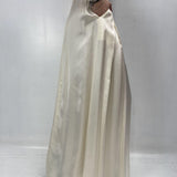 Gonna in raso con pieghe SK1027 PANNA OFELIA