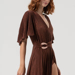 Abito lungo plissettato FQ25WD3004W799Q7 639 FRACOMINA