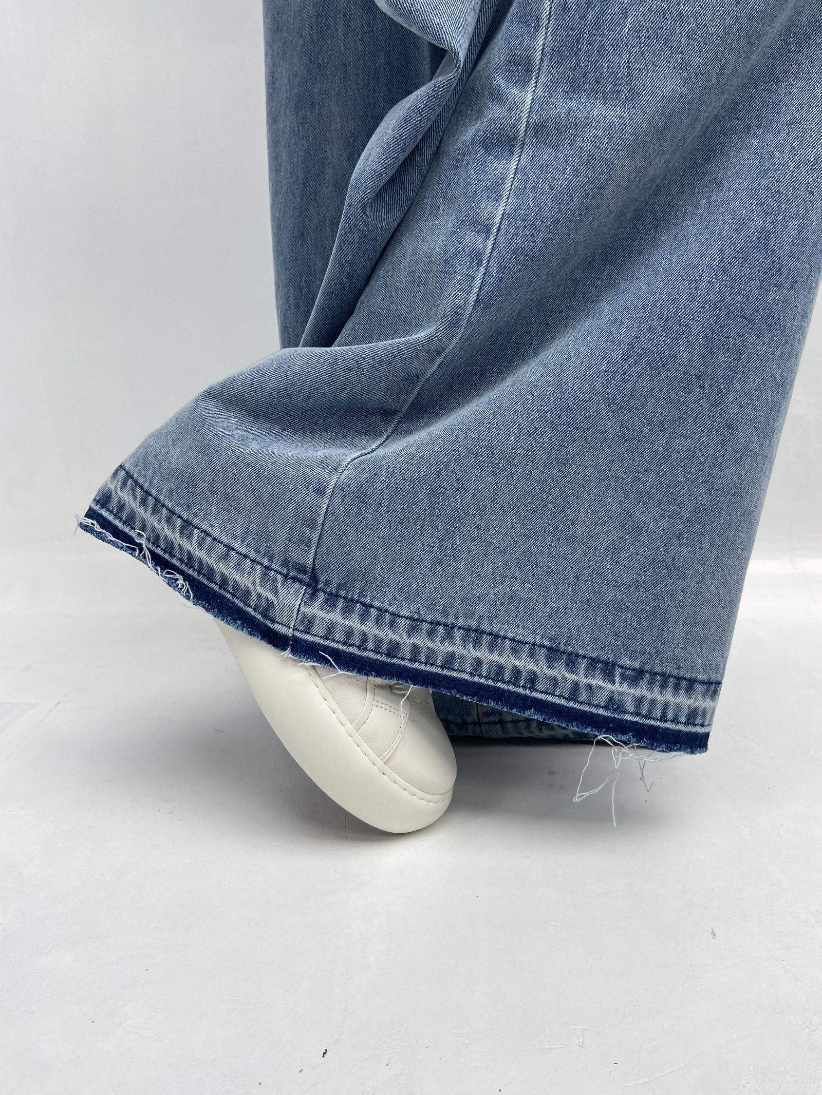 Jeans vita alta e gamba larga LAF184 DENIM OFELIA