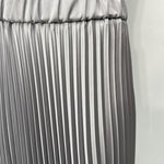 Gonna in raso plissè SK1183 GRIGIO OFELIA