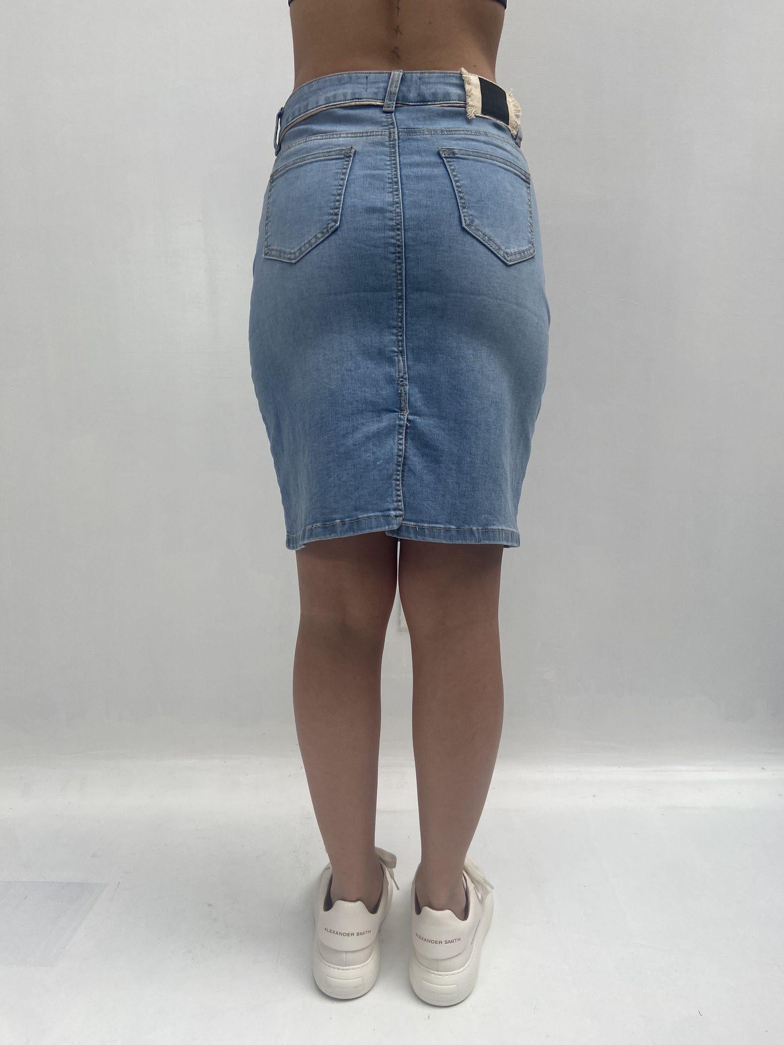 Gonna corta in denim 125104JC866 DENIM OFELIA