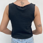 Canotta con stampa A1249 NERO OFELIA