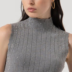 Top con strass FR25WT4004K50401 159 FRACOMINA