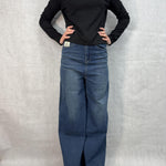 T- shirt regular manica lunga LC240211 NERO OFELIA