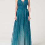 Abito senza maniche in tulle con glitter FQ24WD3006 W52901L53 FRACOMINA