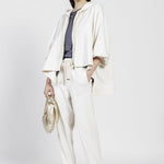 Felpa svasata con cappuccio KAOT25D8 02 CARLA G.