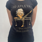 T-shirt Io Atleta IOATLETA NERO OFELIA
