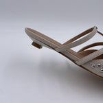 Scarpa bassa aperta con borchie 2569 LATTE OFELIA