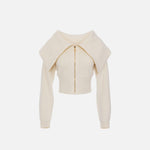 Cardigan con zip MK04S56E2 DZ9 ELISABETTA FRANCHI