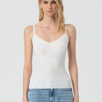 Top a canotta con strass FR25ST4006K410J9 108 FRACOMINA