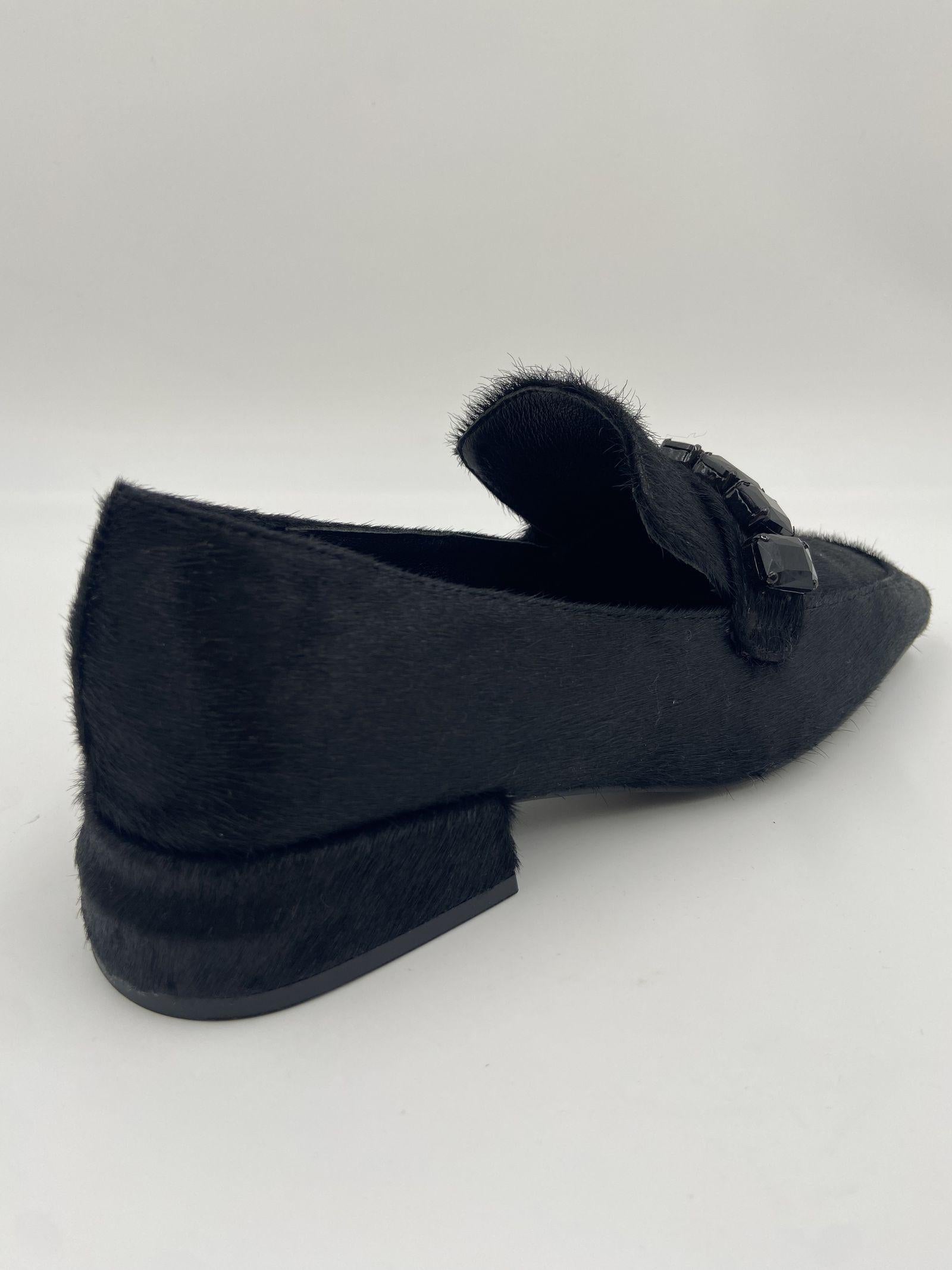 Mocassino in cavallino PJ602G NERO JEANNOT