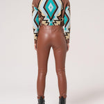 Pantalone leggins in ecopelle FJ24WV7002 E40001315 FRACOMINA