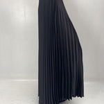 Gonna in raso plissè SK1183 NERO OFELIA