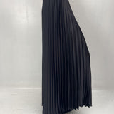 Gonna in raso plissè SK1183 NERO OFELIA