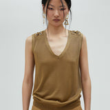 Top con occhielli MS2515048 066 LOLA
