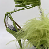 Sandalo con piume 8X0034 L044G532 PATRIZIA PEPE