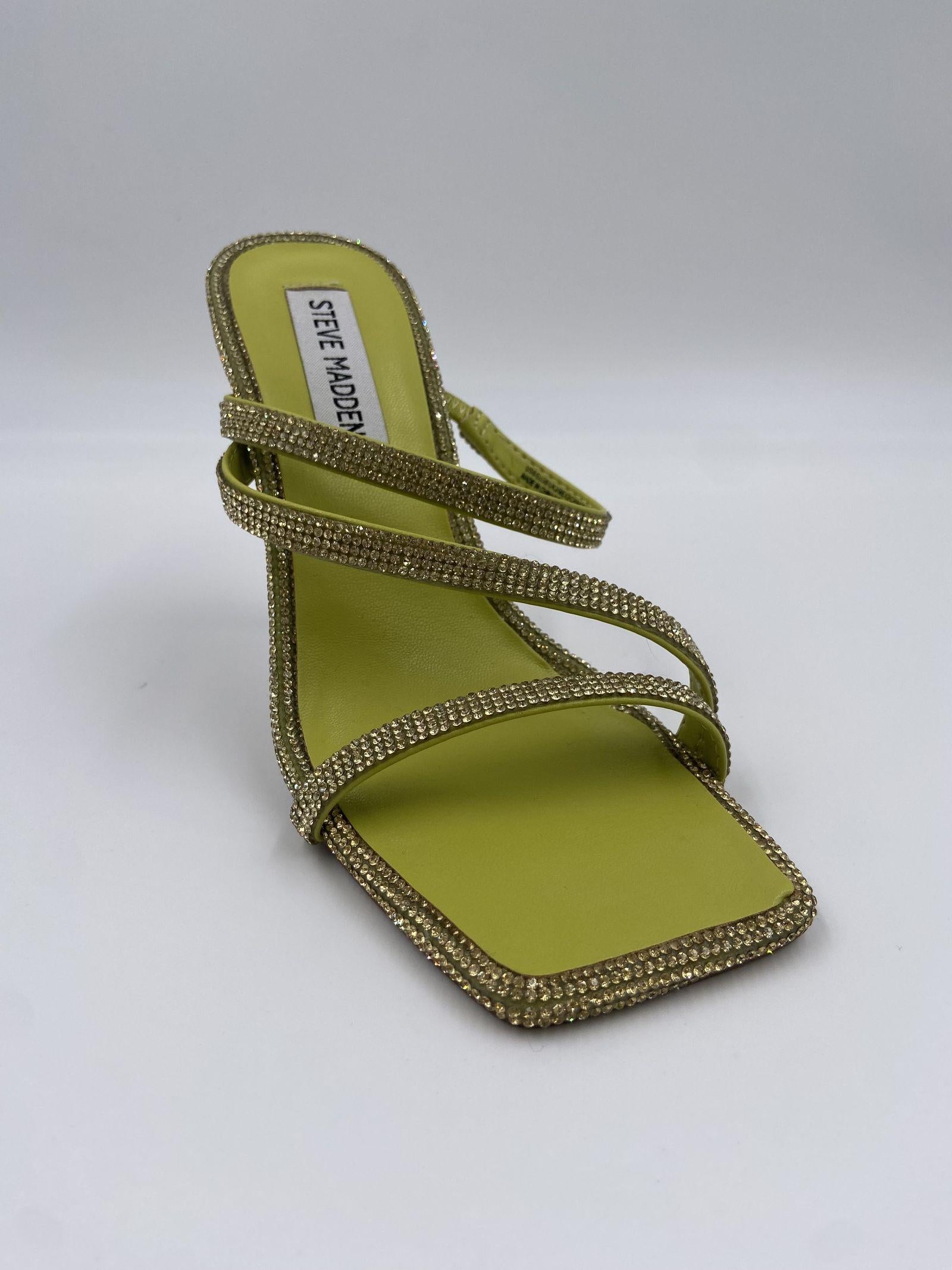 Sandalo Annual con strass SMSANNUAL LIME STEVE MADDEN