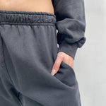 Pantalone con elastico A1263 NERO OFELIA